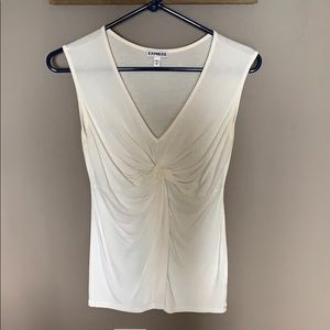 Express twisted front v neck blouse